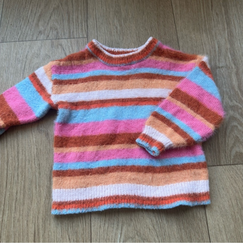Old Navy 2T Striped Multicolor Sweater - Picture 5 of 8